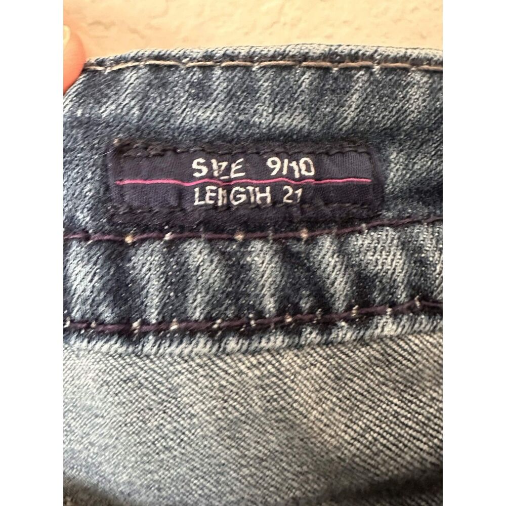 Vigoss The New York Capri Jeans Womens 9/10 Embellished Bling Flap Pockets Y2K - Picture 8 of 10